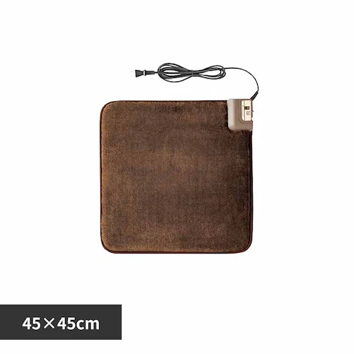 ワタナベ工業 ホットマット 45×45cm ブラウン WA-45E 【プラザセレクト】_0