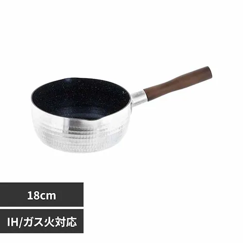 LIV PLUS 雪平鍋 片手鍋 18cm IH ガス火対応 NM-291 【プラザセレクト】_0