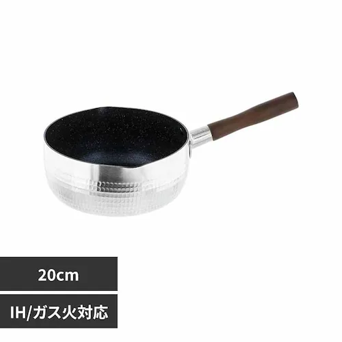 LIV PLUS 雪平鍋 片手鍋 20cm IH ガス火対応 NM-292 【プラザセレクト】_0