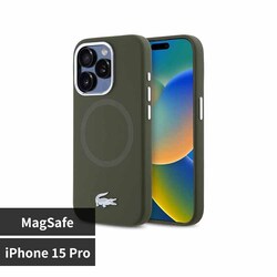 LACOSTE iPhone 15 Pro �P�[�X �J�[�L LCHMP15LSMAB �y�v���U�Z���N�g�z