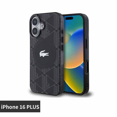 LACOSTE iPhone 16 PLUS �P�[�X �u���b�N LCHMP16MUBSK �y�v���U�Z���N�g�z_0