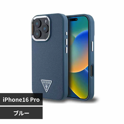GUESS iPhone 16 Pro ケース GUHMP16LPGTSPSB ブルー_0