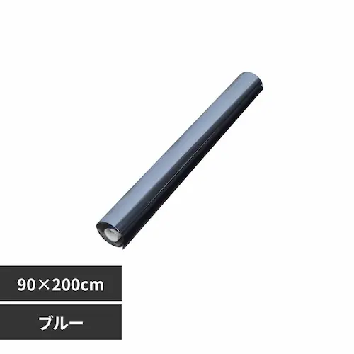 ガラスフィルム 静電気吸着(約)90×200cm in033-90-bl ブルー_0