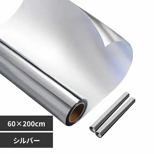 ガラスフィルム 防犯飛散防止(約)60×200cm in034-60-si シルバー_0