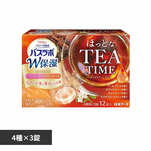 白元アース HERSバスラボW保湿ほっとなTEATIME12錠 【プラザセレクト】_0