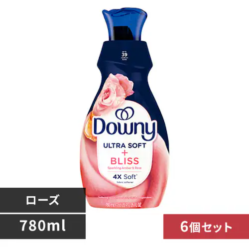 P&G 【6個セット】ダウニー ウルトラソフト 780ml アンバー&ローズ_0
