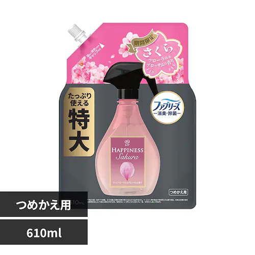 P&Gジャパン合同会社 レノアハピネスミスト さくらフローラル&ブロッサムの香り つめかえ特大サイズ_0