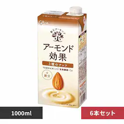 【6本】グリコ ア−モンド効果 3種のナッツ 1000ml