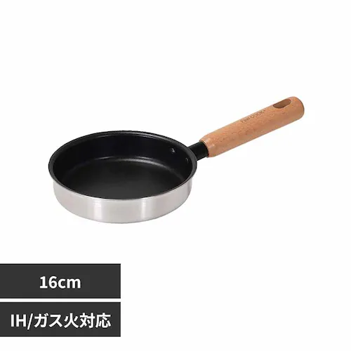 パール金属 フライパン 16cm 2層鋼ダイヤモンドコート ファストクック HC-884 【プラザセレクト】_0