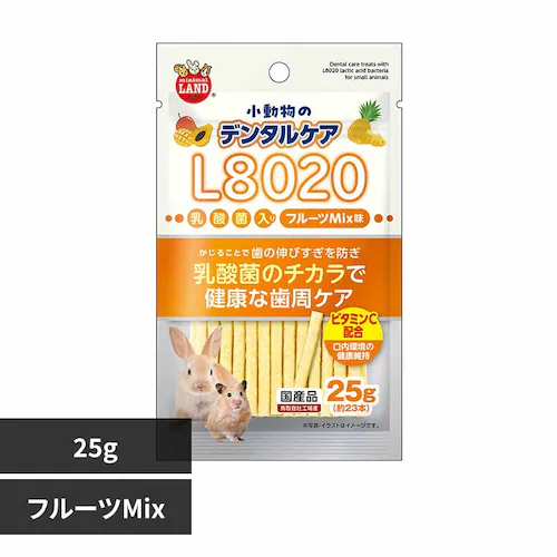 minimal LAND 小動物のデンタルケア L8020乳酸菌入り 25g ML-674 フルーツMix味【プラザセレクト】_0