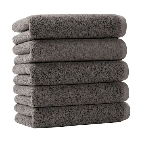 スマートエール しっかり長持ちフェイスタオル 5枚 チャコール【プラザセレクト】_0