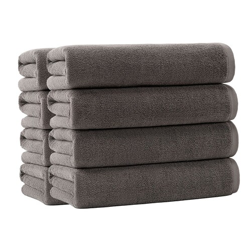 スマートエール しっかり長持ちバスタオル 8枚 チャコール【プラザセレクト】_0