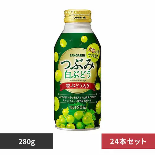 つぶみ白ぶどう380g×24本 【プラザセレクト】_0