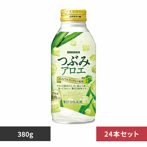 つぶみアロエ380g×24本 【プラザセレクト】_0