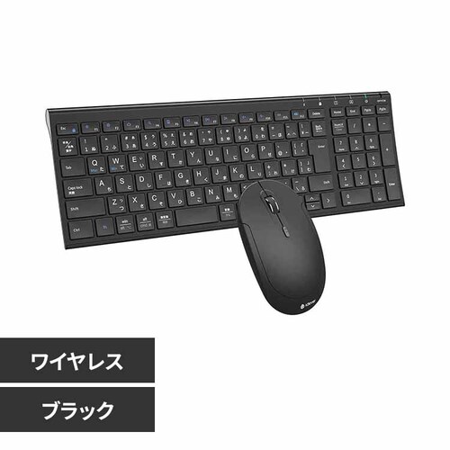iClever ���C�����X�L�[�{�[�h���}�E�X�Z�b�g BK22Combo �u���b�N_0