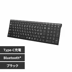 iClever Bluetooth�L�[�{�[�h BK22 �iType-C�j �u���b�N