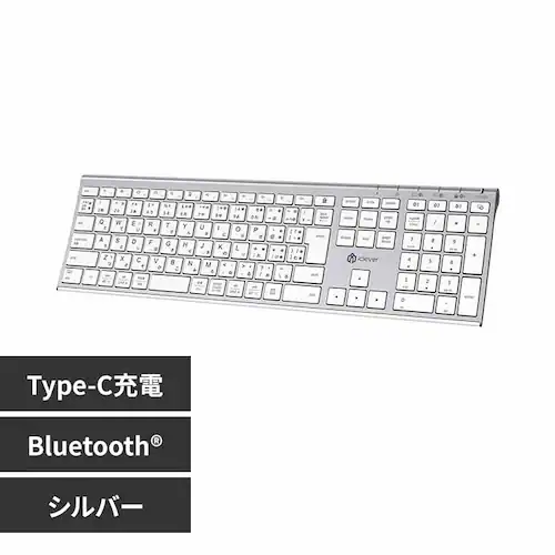 iClever Bluetooth�L�[�{�[�h BK23 �V���o�[_0
