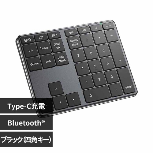 iClever �e���L�[ KP10 �u���b�N�i�l�p�L�[�j_0