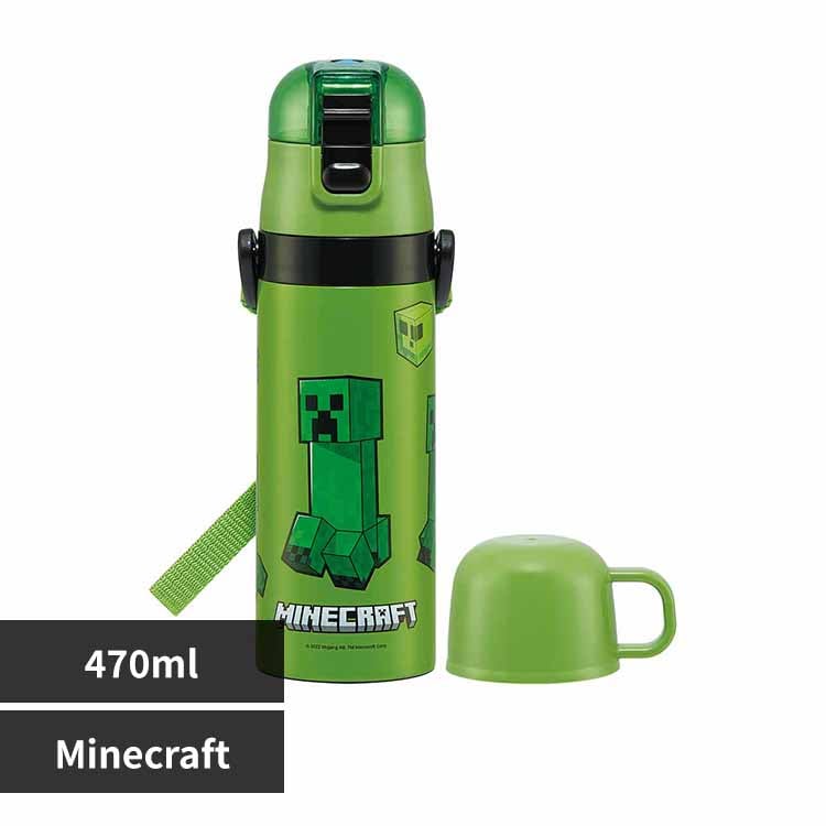 Skater ���� �q�� �^��X�e�����X �ۗ� 2WAY �{�g�� ������ 470ml �R�b�v 430ml SKDC4 Minecraft�}�C���N���t�g�y�v���U�Z���N�g�z