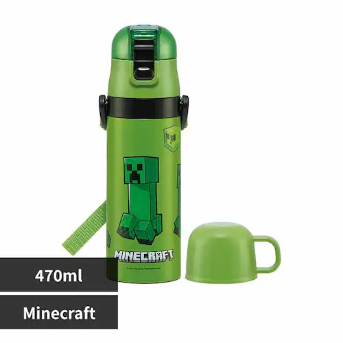 Skater ���� �q�� �^��X�e�����X �ۗ� 2WAY �{�g�� ������ 470ml �R�b�v 430ml SKDC4 Minecraft�}�C���N���t�g�y�v���U�Z���N�g�z_0
