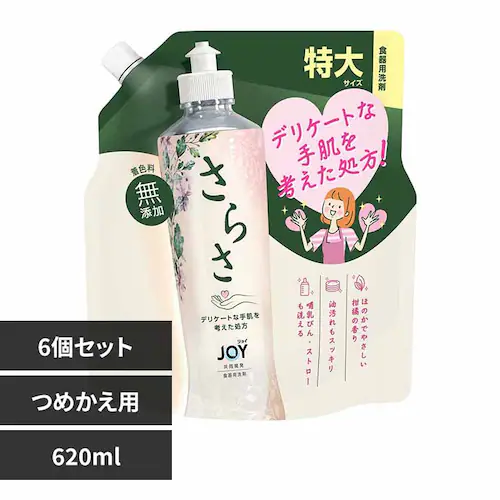 さらさ 【6個セット】さらさ食器用洗剤 詰替特大 【プラザセレクト】_0