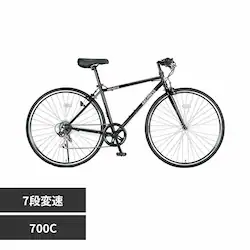 �A�C�g�� �y�����i���͂��z�N���X�o�C�N 700C 7�i�ϑ� CRB7007-3 �u���b�N�y���Ԏw��s�z�y����s�z�y�����s�z