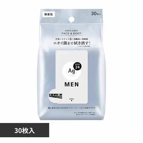 エージー24メン メンズシート フェイス&ボディ30枚 12323 無香料_0