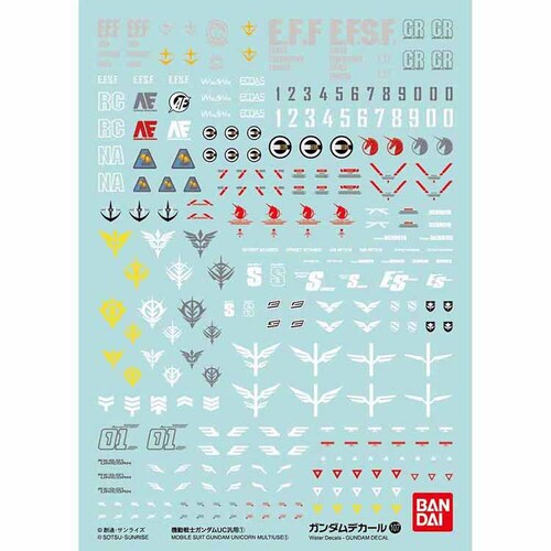 ガンダムデカールNo.107 機動戦士ガンダムUC汎用1 579706 【プラザセレクト】_0