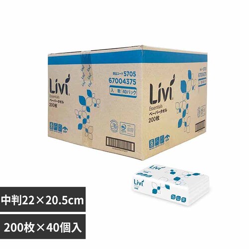 Livi ���r�B �y�[�p�[�^�I�� �G�b�Z���V���� ���� 200�� 40�� 5705 _0