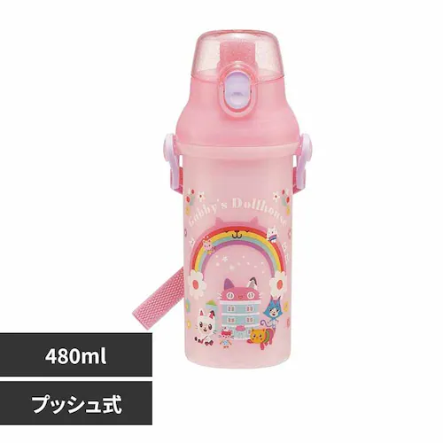 スケーター キャラクター直飲みボトル 480ml PSB5SAN ギャビーのドールハウス_0