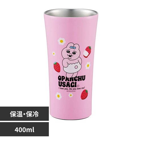 スケーター 真空ステンレスタンブラー 400ml おぱんちゅうさぎ ストロベリー STB4N_0