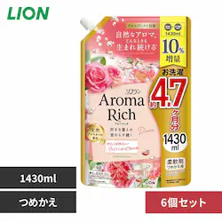 ソフランアロマリッチ 【6個セット】ソフランアロマリッチ つめかえ用 1430mL 10%増量品 02292 ダイアナ【プラザセレクト】