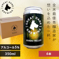 Great Dane Brewing�@�O���[�g�E�f�[���E�u�����[�C���O SENDAI HELLES 350ml�ʁ~6�{