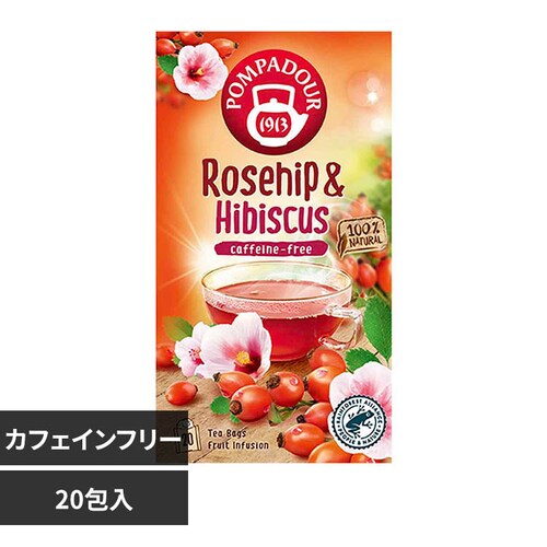 POMPADOUR ポンパドール ティー 20包 71091 ローズヒップ&ハイビスカス_0