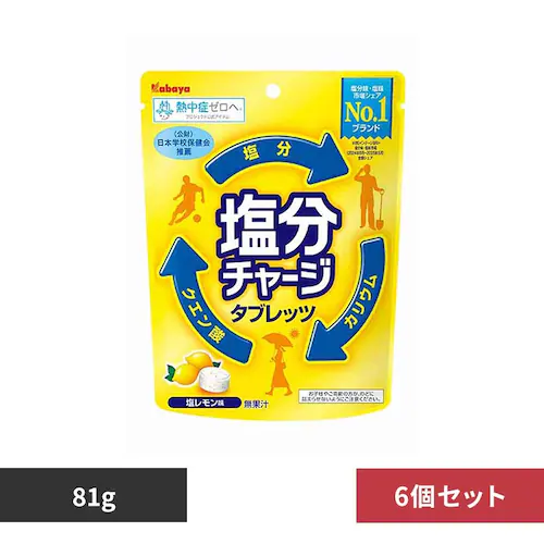 【6個セット】塩分チャージ タブレッツ 塩レモン_0