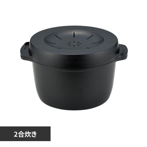 スケーター スチーム革命レンジご飯メーカー 2合 MWMR2 ブラック_0