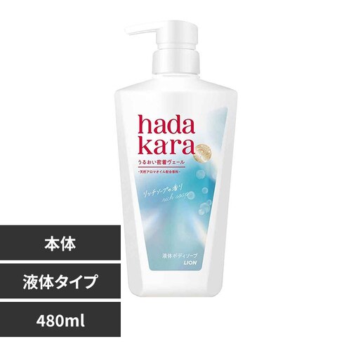 ハダカラ ハダカラモイストボディケアソープ液体タイプ本体480mL リッチソープの香り_0