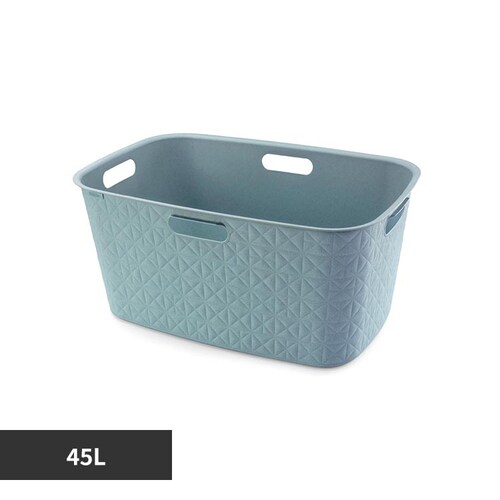 Softex(ソフテックス) ランドリーバスケット45L CV-124 ブルー_0
