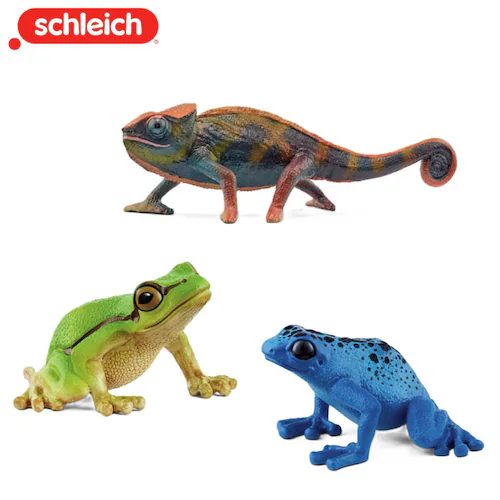 シュライヒ ワイルドライフ カメレオン・コバルトヤドクガエル・ヨーロッパアマガエル_0