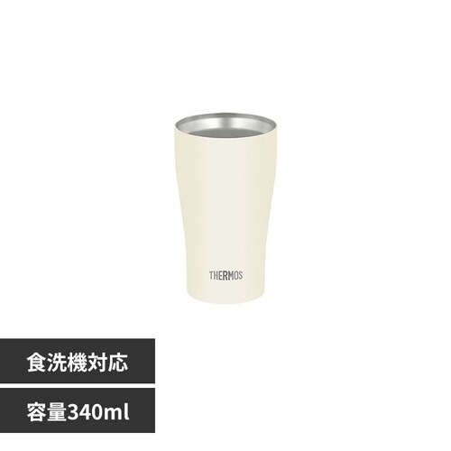 サーモス真空断熱タンブラー 340ml マットホワイト_0