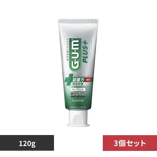 GUM �y3�Z�b�g�zGUM�v���X �f���^���y�[�X�g 120g �n�[�u�~���g_0