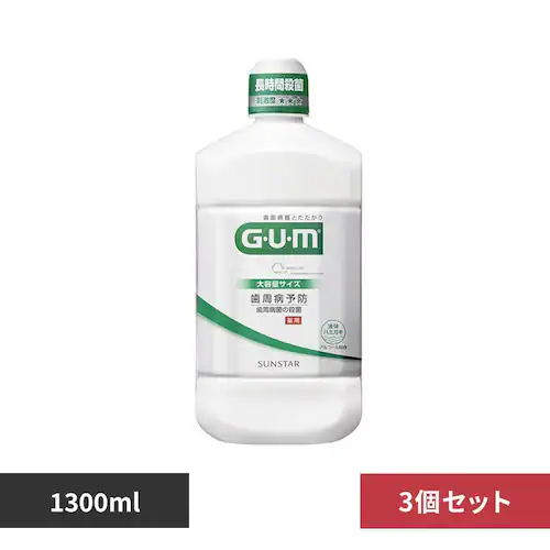 GUM 【3個セット】GUM デンタルリンス 1300mL レギュラータイプ_0