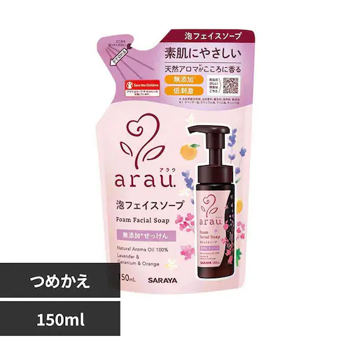 アラウ. 泡フェイスソープ 詰替用 150ml_0
