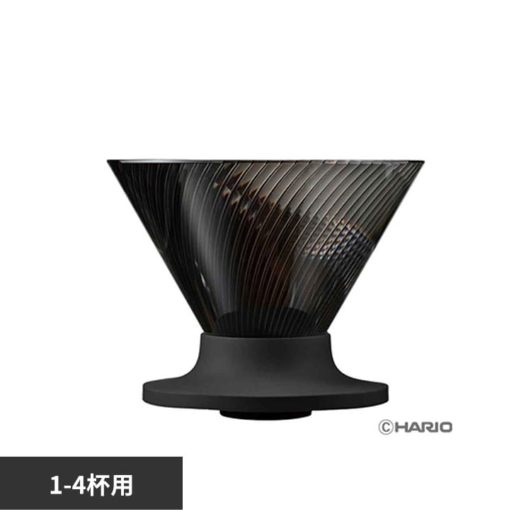 HARIO V60�h���b�p�[NEO 02 1-4�t�p �u���b�N VDN-02-B