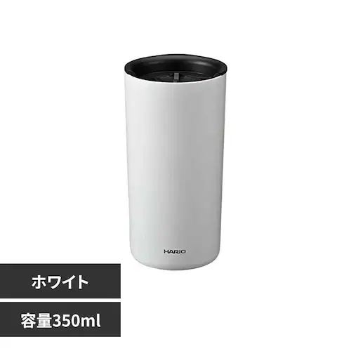 HARIO セラミックコーティング 真空二重タンブラー 350ml CTF-350-W ホワイト_0