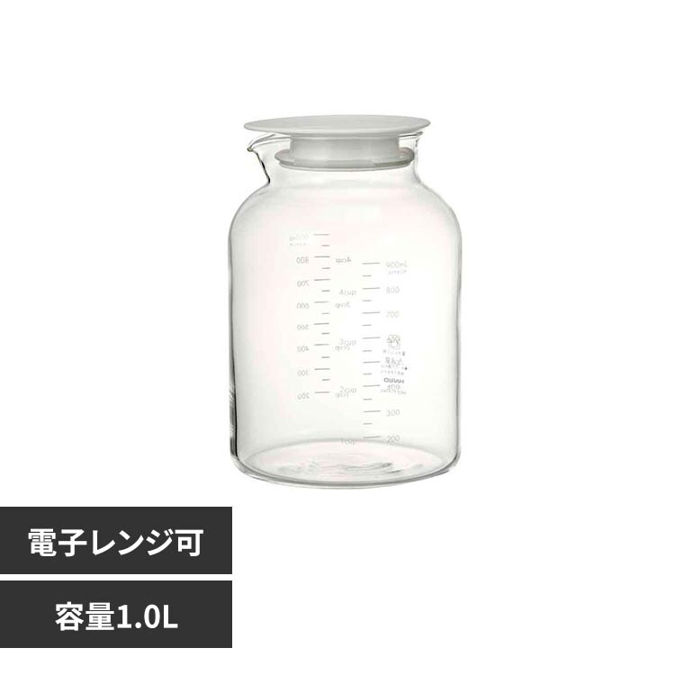HARIO SLOWRA �ϔM�K���X �t���[�c�|�b�g 1.0L �z���C�g SFP-1000-W
