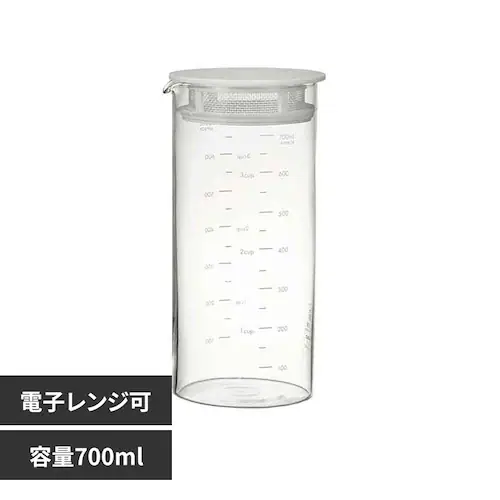 HARIO SLOWRA �ϔM�K���X �t���[�c�s�b�`���[ 700ml �z���C�g SFPI-700-W_0