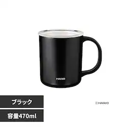 HARIO �Z���~�b�N �^���d�ۉ��}�O 470ml CMG-470-B �u���b�N