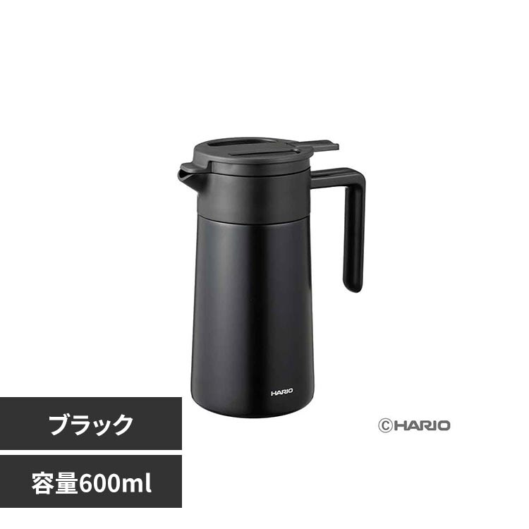 HARIO �Z���~�b�N �^���d�ۉ��|�b�g 600ml CHP-600-B �u���b�N