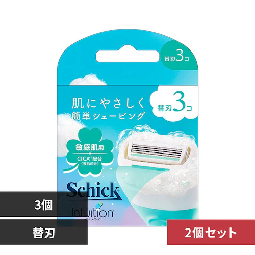 イントゥイション 【2個セット】シック イントゥイション 替刃 3個 敏感肌用_0